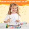 24 Magnetic Mini Tiles Art Kit, Creativity DIY Paint, Arts and Crafts for Kids, DIY Supplies for Party Favors, Family Activity, Birthday Present, Toys Gifts for Boys and Girls Ages3-12